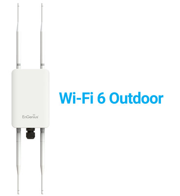 EnGenius launches outdoor Wi-Fi 6 AP. With an IP67 rating, EnGenius makes high capacity Wi-Fi possible in harsh environments.