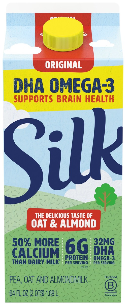 Silk’s NEW DHA Omega-3 plant-based beverage
