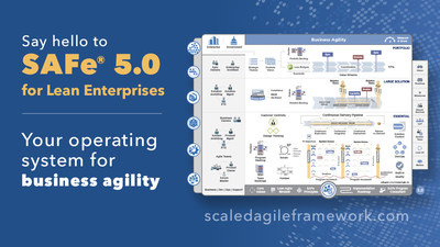 “SAFe 5.0 is a monumental release that I am convinced will be key in helping countless enterprise organizations succeed in their shift from project to product.”  —Dr. Mik Kersten, CEO of Tasktop. Learn about SAFe 5.0 and business agility at scaledagileframework.com.