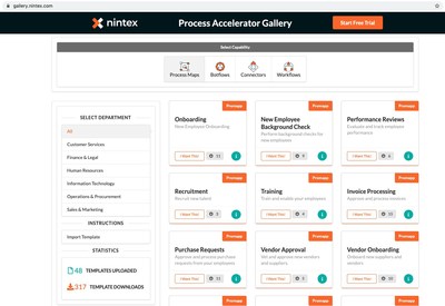 Practical and easy-to-use process templates accelerate the automation of departmental processes by leveraging process management and mapping, robotic process automation and workflow automation capabilities from Nintex. Visit www.nintex.com for more.