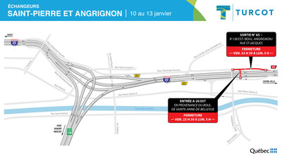 Entraves ? changeurs Saint-Pierre et Angrignon (Groupe CNW/Ministre des Transports)
