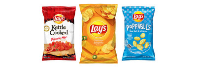 As Lay’s kicks off its nationwide search, the brand is doing its part to spread even more joy to flavor fans across the country by introducing three new chip flavors across its entire portfolio this January: Lay’s Cheddar Jalapeño, Lay’s Poppables Sea Salt & Vinegar, and Lay’s Kettle Cooked Flamin’ Hot.