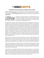 Equicapita Announces Acquisition of Visage Cosmetics Limited