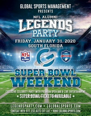 Global Sports Management Announces The NFL Alumni Legends Party