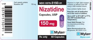Mylan Initiates Voluntary Nationwide Recall of Three Lots of Nizatidine Capsules, USP, Due to the Detection of Trace Amounts of NDMA (N-Nitrosodimethylamine) Impurity Found in the Active Pharmaceutical Ingredient Manufactured by Solara Active Pharma Sciences Limited