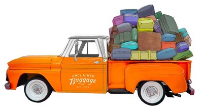 Rendering of Unclaimed Baggage vintage road tour vehicle