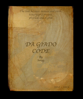 The front cover of the digital book, depicting 'Da Giado Code' is linked with the Vitruvian Man and Salvator Mundi. The digital book will be used to record history of the 180 owners of the world and their gifted diamonds.