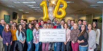 The ELFI team celebrates the $1 billion in student loans refinanced milestone.