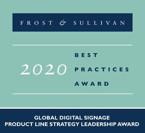 Verizon's Digital Signage Solution Awarded Frost &amp; Sullivan's 2020 Best Practices Award