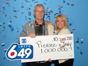 /R E P R I S E -- 2 000 000 $ et 1 000 000 $ - Un début d'année chanceux au Saguenay-Lac-Saint-Jean : un multimillionnaire recherché au Québec 49 et un nouveau couple millionnaire au Lotto 6/49/