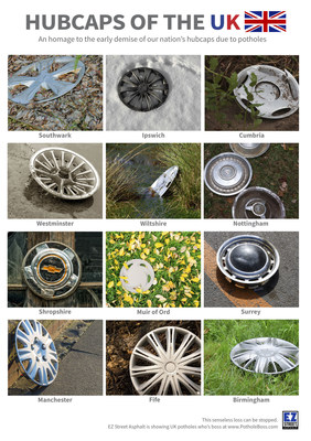 A "Hubcaps Of The UK" campaign is being used to draw attention to not only the pothole problem, but to a viable solution that works within existing budgets.