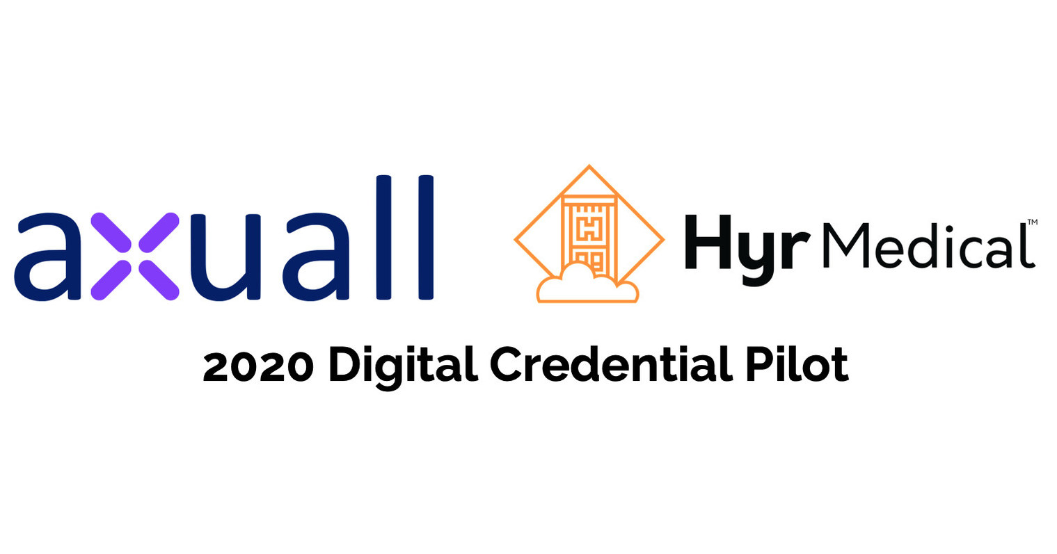 Axuall Partners with Hyr Medical to Pilot Digital Credentials Across