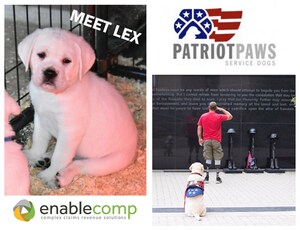 EnableComp Partners with Patriot PAWS to Provide a Service Dog to a Veteran