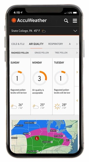 AccuWeather, Plume Labs partnership to put users of popular, free app in more control of their health and wellbeing