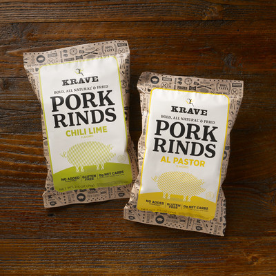 KRAVE introduces new Pork Rinds in Al Pastor and Chili Lime