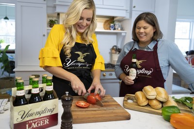 Celebrity chef Kelsey Barnard Clark and Sheryl Yuengling, 6th generation family member and graduate of the Pennsylvania School of Culinary Arts, cook up recipes featuring the bold flavors of Yuengling’s iconic beers.