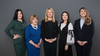 Organizers, from left to right: Svitlana Grytsenko, Jaroslawa Johnson, Alexa Chopivsky, Olga Afanasyeva and Lenna Koszarny