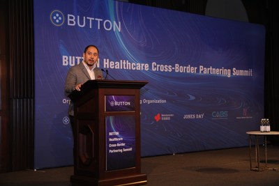 Mr. Shutian Liu (Co-founder of BUTTON) gave the speech.