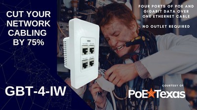 Cut Your Network Cabling by 75% Using Power Over Ethernet