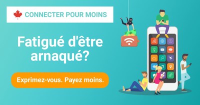 Les Canadiens en ont assez des montants levs de leurs factures d'Internet et de services sans fil. Il est temps de payer moins pour rester connects. (Groupe CNW/TekSavvy Solutions Inc.)