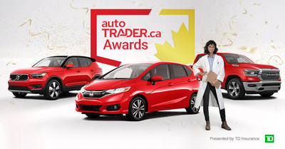 TheautoTRADER.ca Awardspresented by TD Insurance, Canada's most comprehensive, expert-led automotive awards, celebratevehicles from 27 categories, including three Best Overall picks and five new and highly popular, consumer-voted People's Choice awards. (CNW Group/autoTRADER.ca)