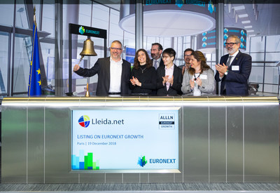 Lleida.net is listed in both the Madrid and Paris Stock Exchanges