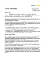 Enerplus 2020 Guidance and Outlook through 2022 (CNW Group/Enerplus Corporation)