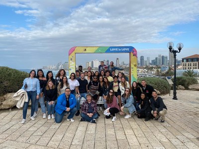JNF Caravan for Democracy college students explore Tel-Aviv