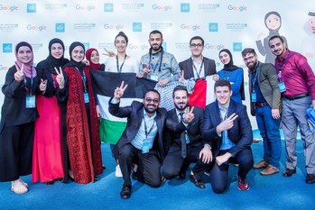 Students at the Arab Innovation Academy 2020