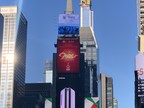 Empresa chinesa Wuliangye envia saudações de boas-vindas ao Ano Novo Lunar Chinês na Times Square de Nova York