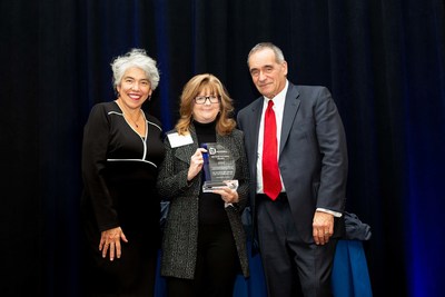 Cindy Funkhouser, President and CEO of I.M. Sulzbacher Center for the Homeless, Inc., which provides comprehensive housing and services to women, children, and men experiencing homelessness in Jacksonville, Florida, receives the 2020 Beyond Housing Award.
