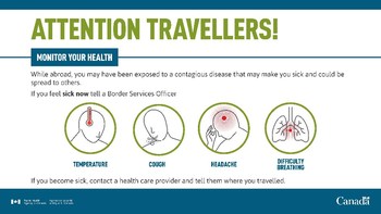 Attention Travellers! (CNW Group/Canada Border Services Agency)