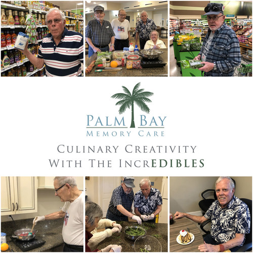 'The IncrEDIBLES' are a group of residents at Palm Bay Memory Care who enthusiastically participate in a culinary club, sparking creativity, precious memories, and social engagement, all centered around cuisine.