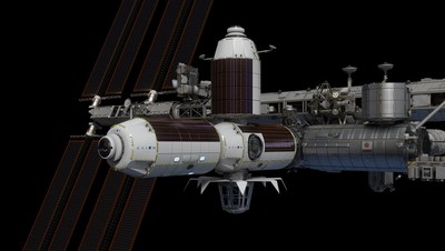 Les modules Axiom sont conus pour tre rattachs  la Station spatiale internationale  compter de la seconde moiti de 2024. (PRNewsfoto/Axiom Space)