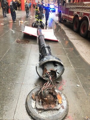 Chicago Pedestrian Injured by Falling City Light Pole Warns Others of Danger