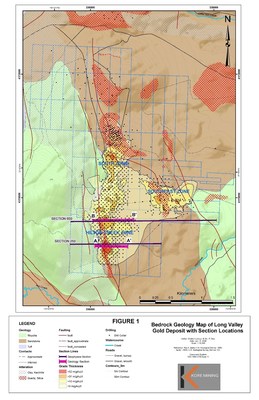 Figure 1 – Plan with Geology and Section Locations (CNW Group/Kore Mining)