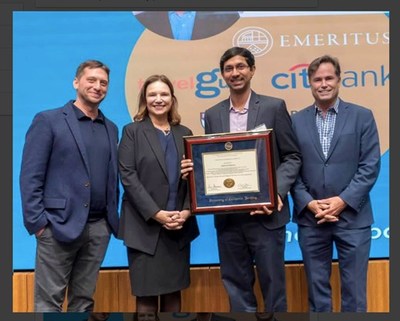 Richard Freishtat, Vice President, Curriculum Berkeley Executive Education | Ann Harrison, Dean of the Haas School of Business | Ashwin Damera, Co-Founder & CEO EMERITUS | Mike Rielly, CEO of UC Berkeley Executive Education Richard Freishtat, Vice President, Curriculum Berkeley Executive Education | Ann Harrison, Dean of the Haas School of Business | Ashwin Damera, Co-Founder & CEO EMERITUS | Mike Rielly, CEO of UC Berkeley Executive Education