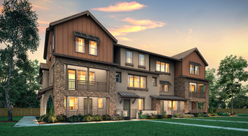Three-story townhome-style condos with an elevator, per plan | Cascade Collection at Enclave at Mission Falls in Fremont, CA