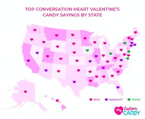 27% of Valentine's This Year will be Naughty, 11% Mean and 62% Nice According to MyCustomCandy.com