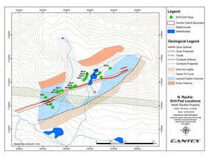 Cantex intersects 18.15 metres (12.61 metres true width) of 33.82% lead-zinc with 95.62 g/ton silver at North Rackla