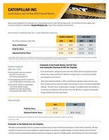 Caterpillar Reports Fourth-Quarter and Full-Year 2019 Results; Provides Outlook for 2020