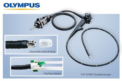 Olympus Announces FDA 510(k) Clearance of the TJF-Q190V Duodenoscope with Sterile, Disposable Distal Endcap and Proprietary Flushing Adapter, Designed to Improve the Ease of Reprocessing