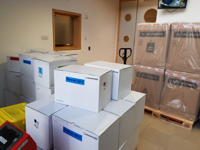 700Kg of Oxford Nanopore sequencers and consumables are on their way for use by Chinese scientists in understanding the current coronavirus outbreak. (PRNewsfoto/Oxford Nanopore Technologies)