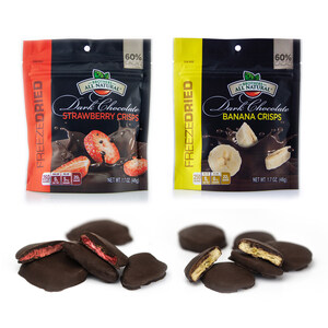 Brothers All Natural Launches Chocolate-Covered Freeze-Dried Strawberry/Banana Fruit Crisps