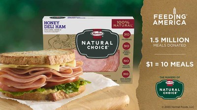 The Makers of Hormel® Natural Choice® products announce partnership with Feeding America to donate 1.5 million meals