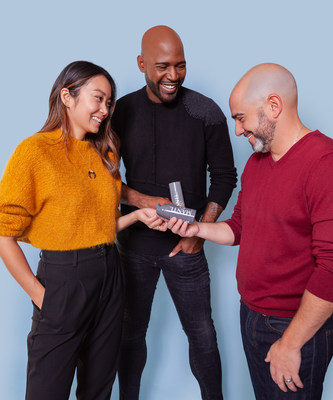 Co-Founders of MANTL, a premium personal care brand, Irene Kong, MANTL Chief Product Officer, Karamo Brown and Peter Ricci, MANTL CEO, today launched its portfolio of grooming products for the bald and balding.