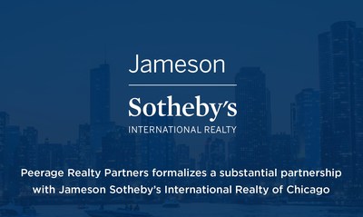 Peerage Realty Partners formalizes a substantial partnership with Jameson Sotheby's International Realty of Chicago (CNW Group/Peerage Realty Partners Inc.)