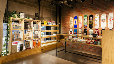 With LA’s skateboarding culture, a dedicated skate shop is located inside the DTLA store.