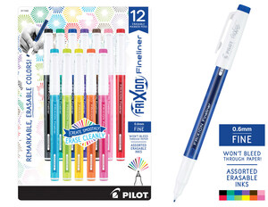 FriXion Fineliner Erasable Marker Pen Voted 2020 "Product Of The Year"