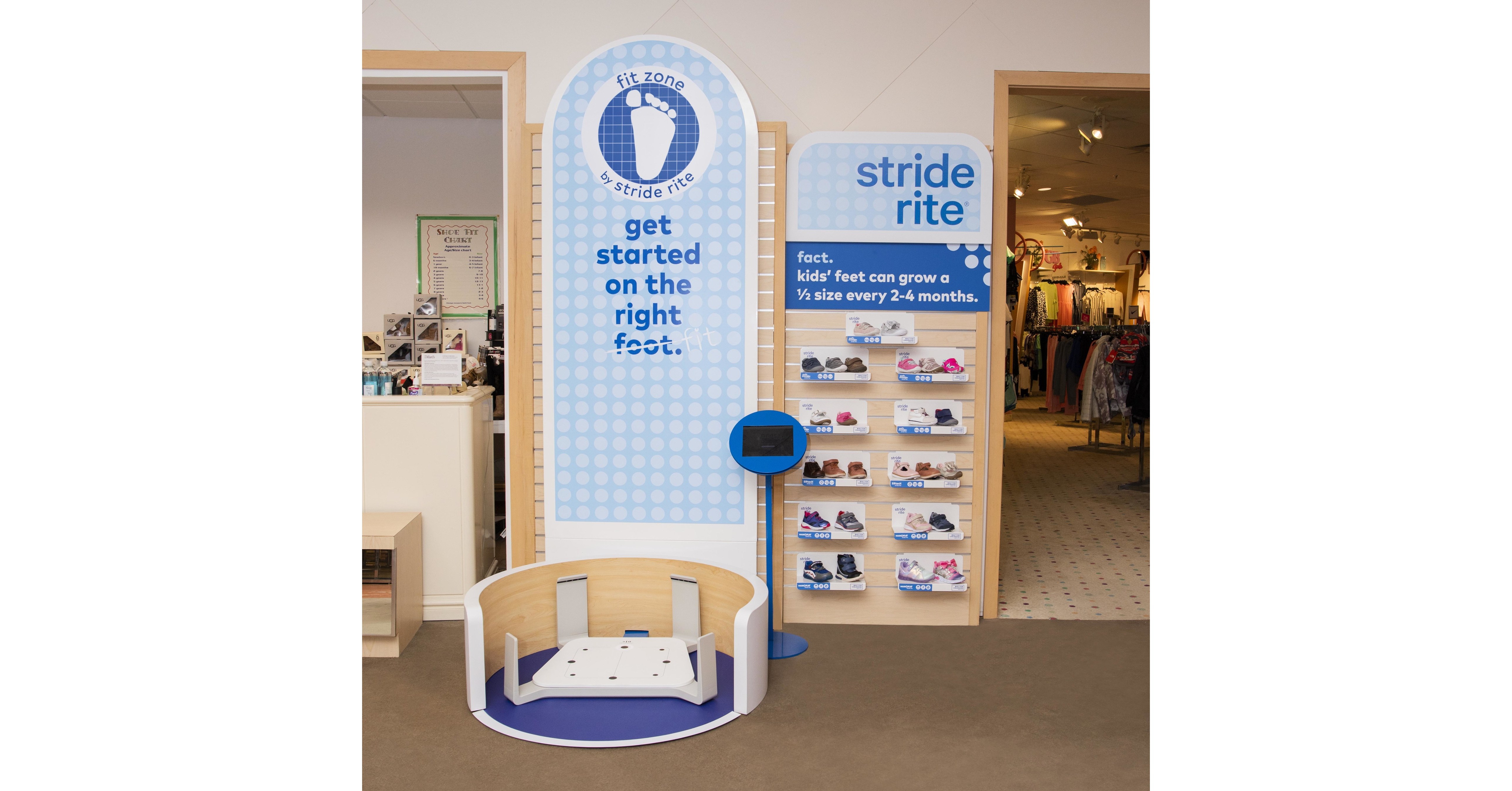 Stride Rite Launches the Fit Zone by Stride Rite at Dillard�s Stride Rite Launches the Fit Zone by Stride Rite at Dillard�s